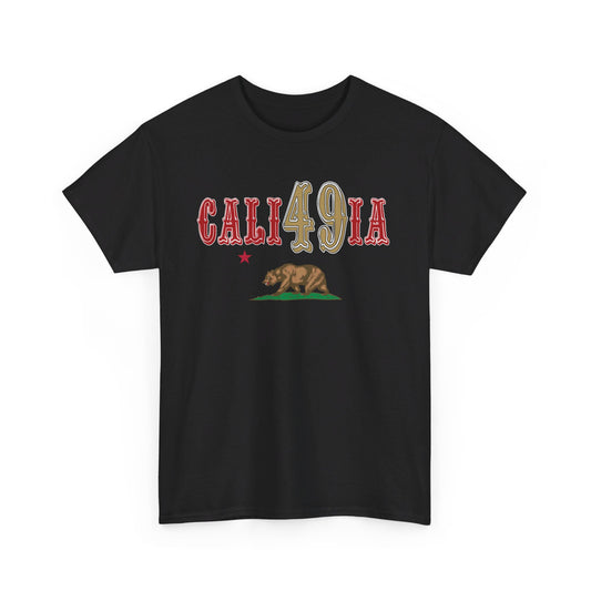 CALI49IA - Unisex Heavy Cotton Tee - Black